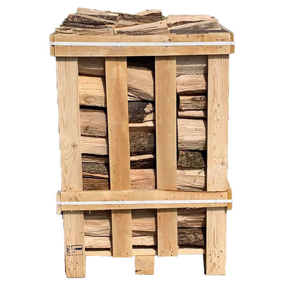 Bois de chauffage en frêne séché au four – Caisse de 1,17m3