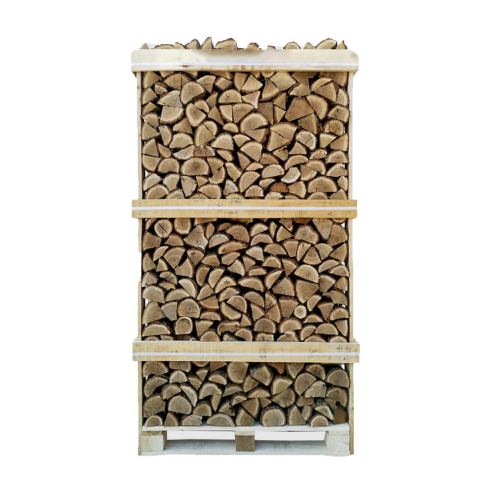 Bûches de bois de chauffage en chêne séché au four – caisse