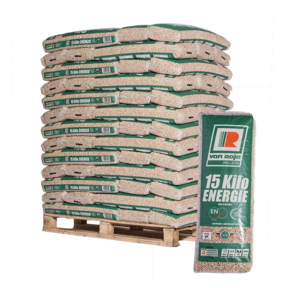 Van Roje Pellets – Palette mit 65 Säcken à 15 kg